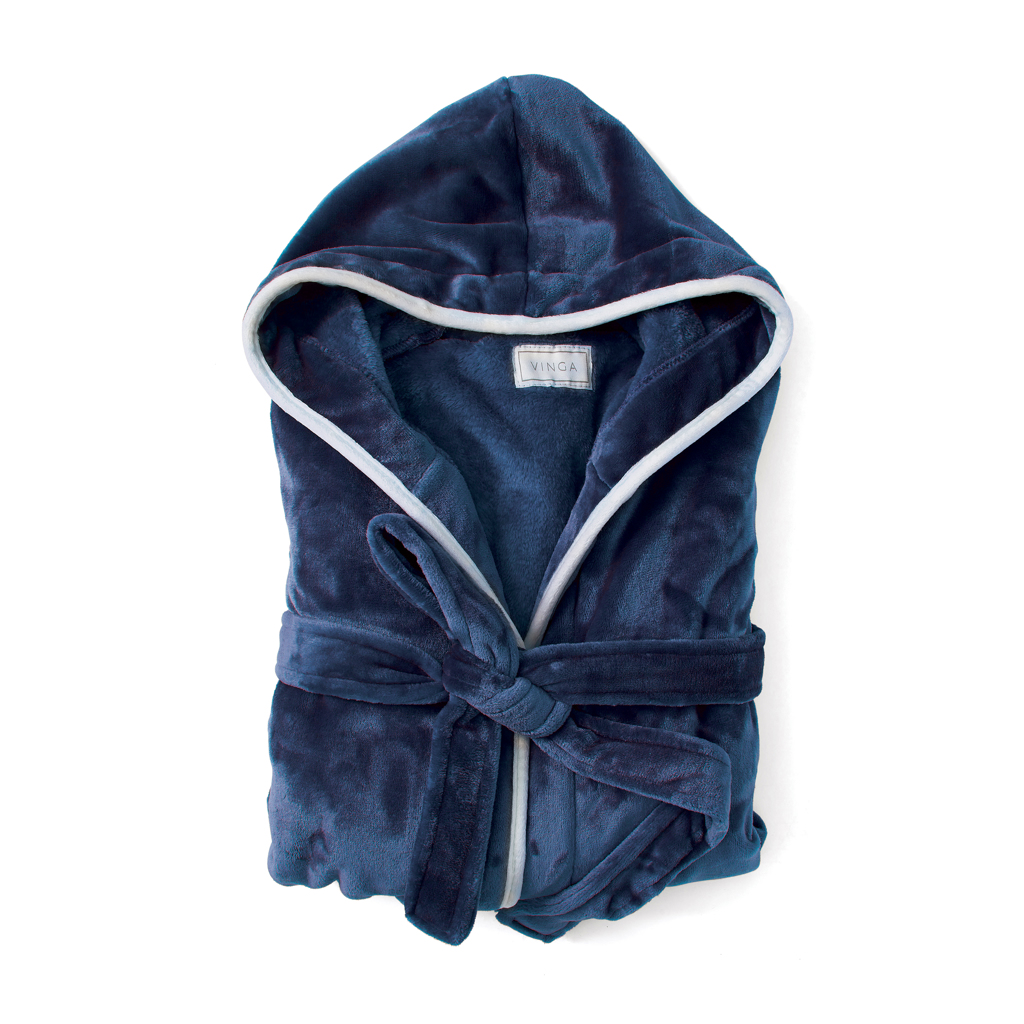 VINGA Louis Bademantel L/XL aus recyceltem PET, GRS-zertifiziert, mit Logoveredelung VINGA Louis Bademantel L/XL aus recyceltem PET, GRS-zertifiziert, mit Logoveredelung