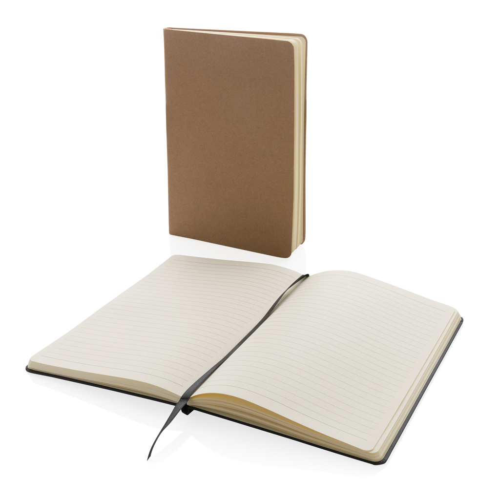XD Collection A5 Hardcover-Notizbuch FSC mit Lesezeichenband – bedruckbar