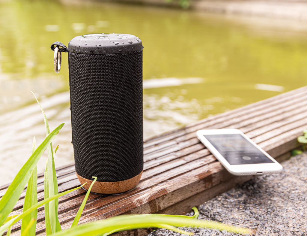 XD Xclusive Baia 10W Bluetooth-Lautsprecher mit Korkboden und IPX5-Schutz