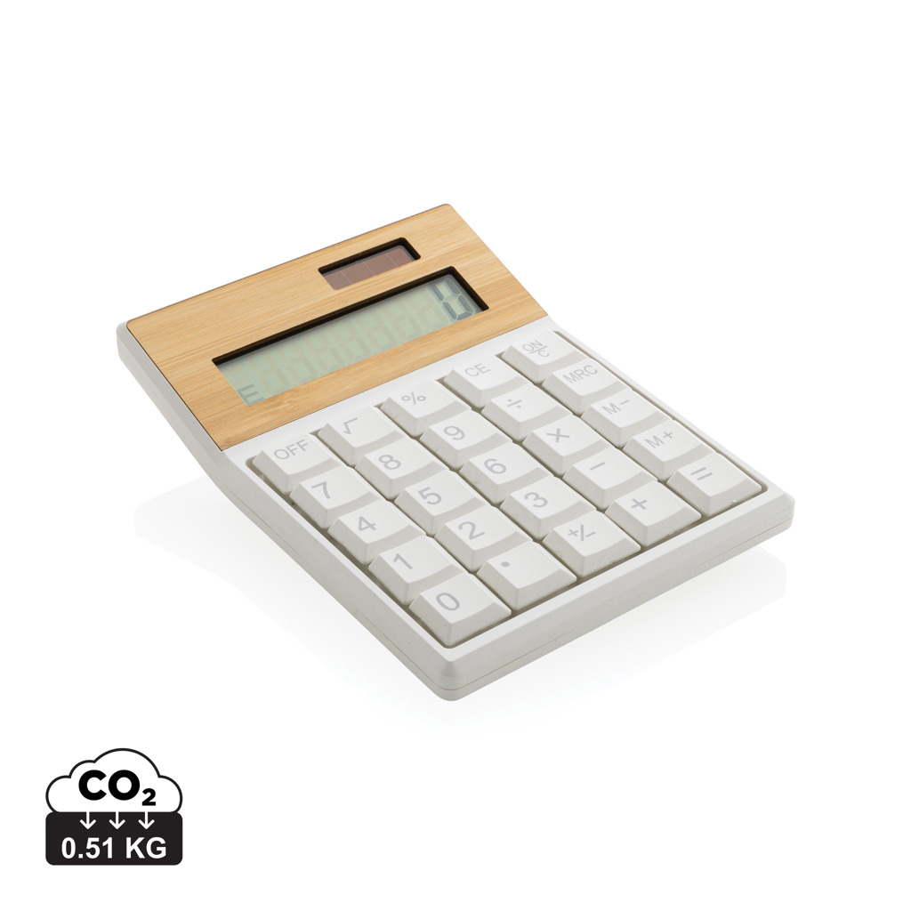 Utah EcoCalc RCS ABS & Bambus Werbegeschenk mit Logo für Events Utah EcoCalc RCS ABS & Bambus Werbegeschenk mit Logo für Events