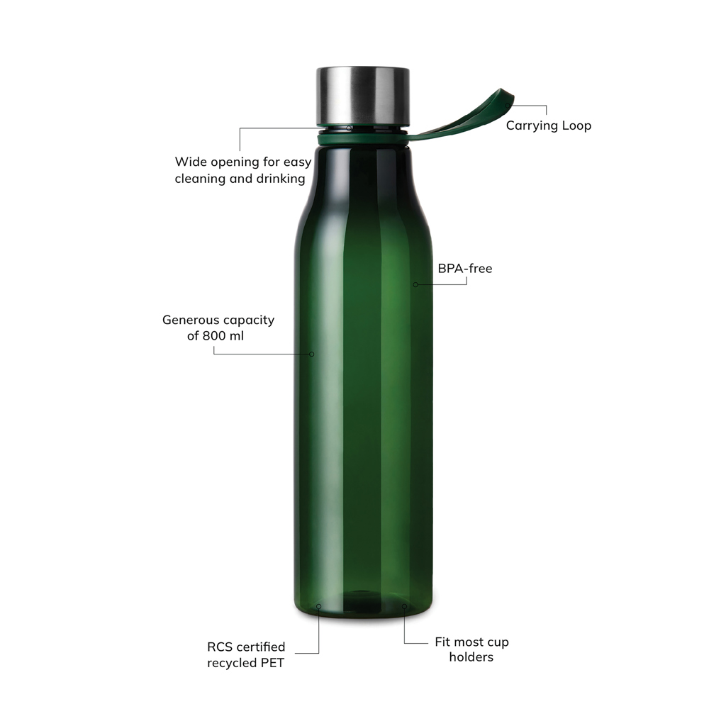 VINGA Lean 800 ml RPET Wasserflasche bedruckbar VINGA Lean 800 ml RPET Wasserflasche bedruckbar