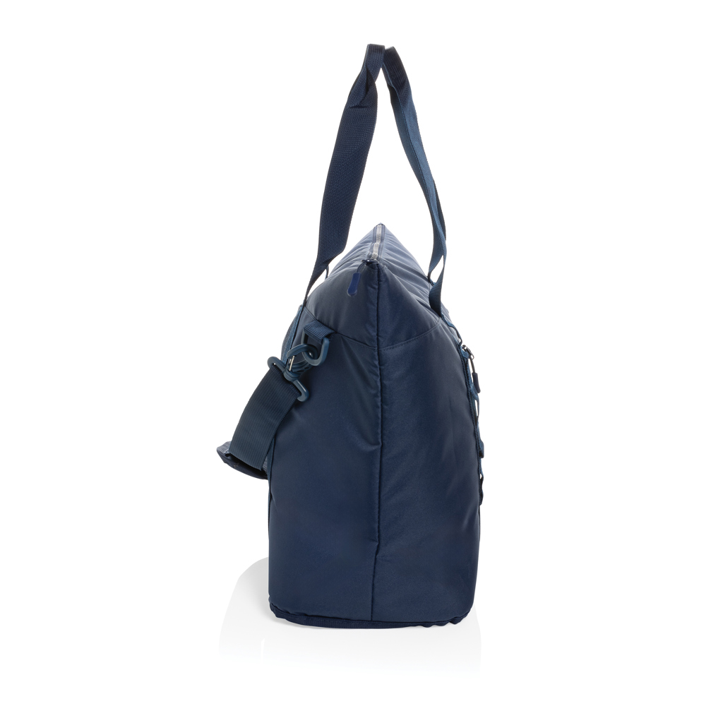 Sonny Aware RPET XL Kühltasche navy, 100 % recyceltes PET, mit Logodruck Sonny Aware RPET XL Kühltasche navy, 100 % recyceltes PET, mit Logodruck