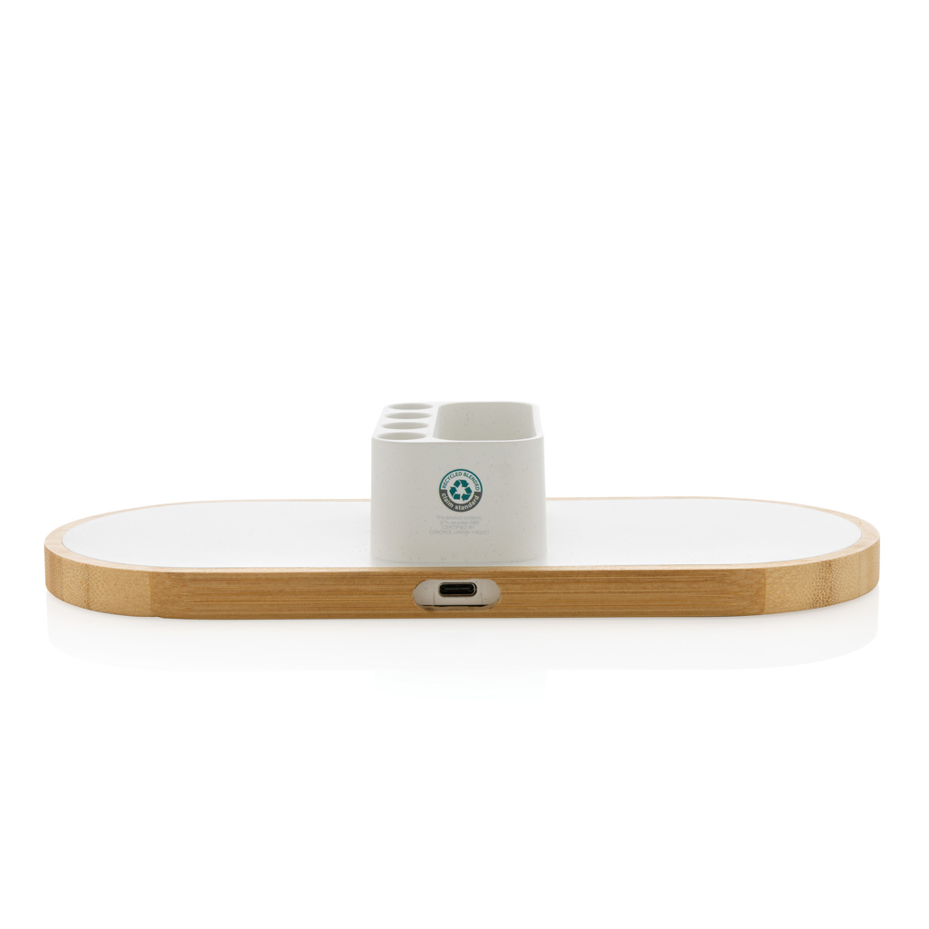 XD Xclusive Ontario 10W Dual Wireless Charger aus FSC-Bambus und RCS-rABS XD Xclusive Ontario 10W Dual Wireless Charger aus FSC-Bambus und RCS-rABS