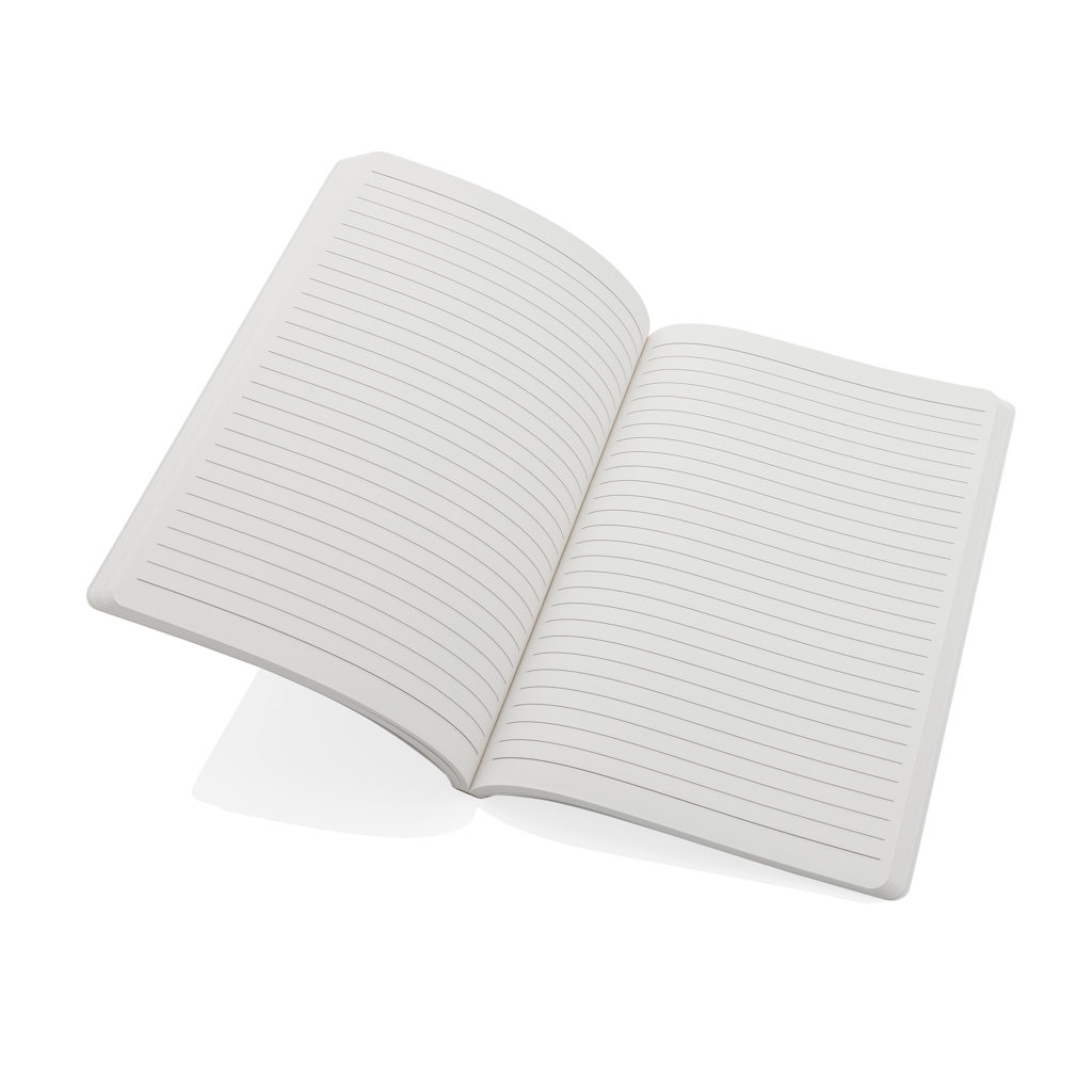 Impact A5 Notizbuch aus Steinpapier mit Logo bedrucken Impact A5 Notizbuch aus Steinpapier mit Logo bedrucken