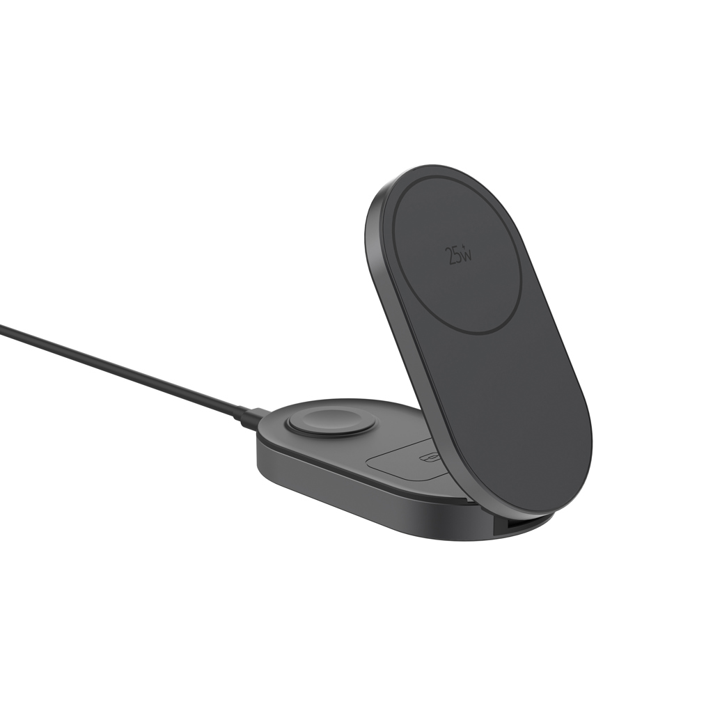 XD Xclusive Quantum Ultra-Fast 3-in-1 25W faltbarer Wireless Charger – bedruckbar