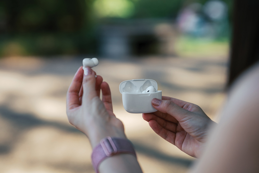 Liberty Pro TWS-Ohrhörer aus recyceltem RCS-ABS mit Tampondruck-Veredelung