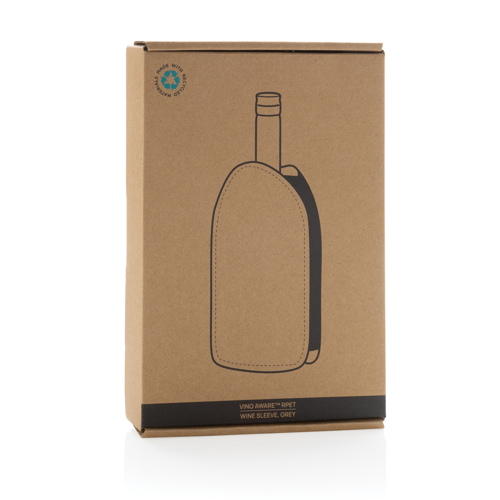 Vino AWARE rPET Weinkühler-Sleeve mit Logodruck Vino AWARE rPET Weinkühler-Sleeve mit Logodruck