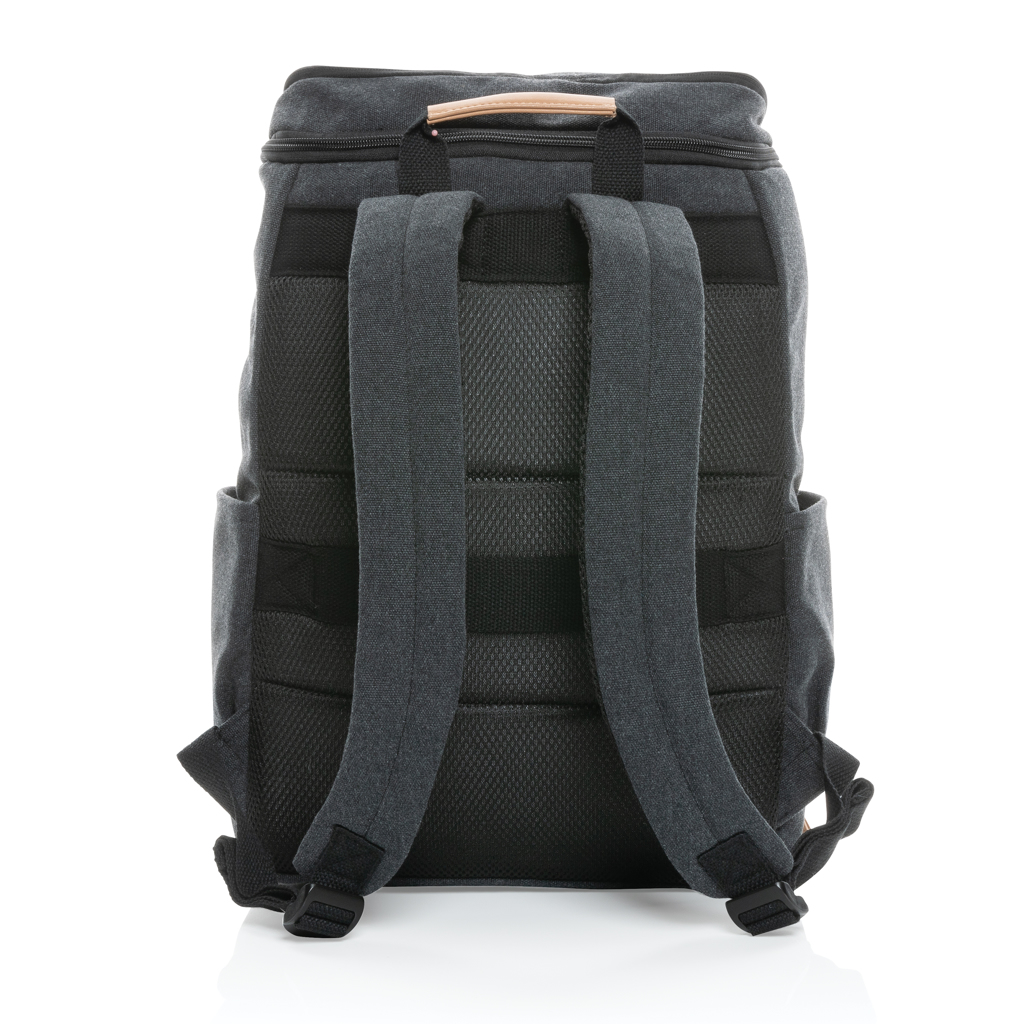 Impact AWARE™ 16 oz. Laptop-Rucksack 15 Zoll aus recyceltem Canvas, bedruckbar Impact AWARE™ 16 oz. Laptop-Rucksack 15 Zoll aus recyceltem Canvas, bedruckbar