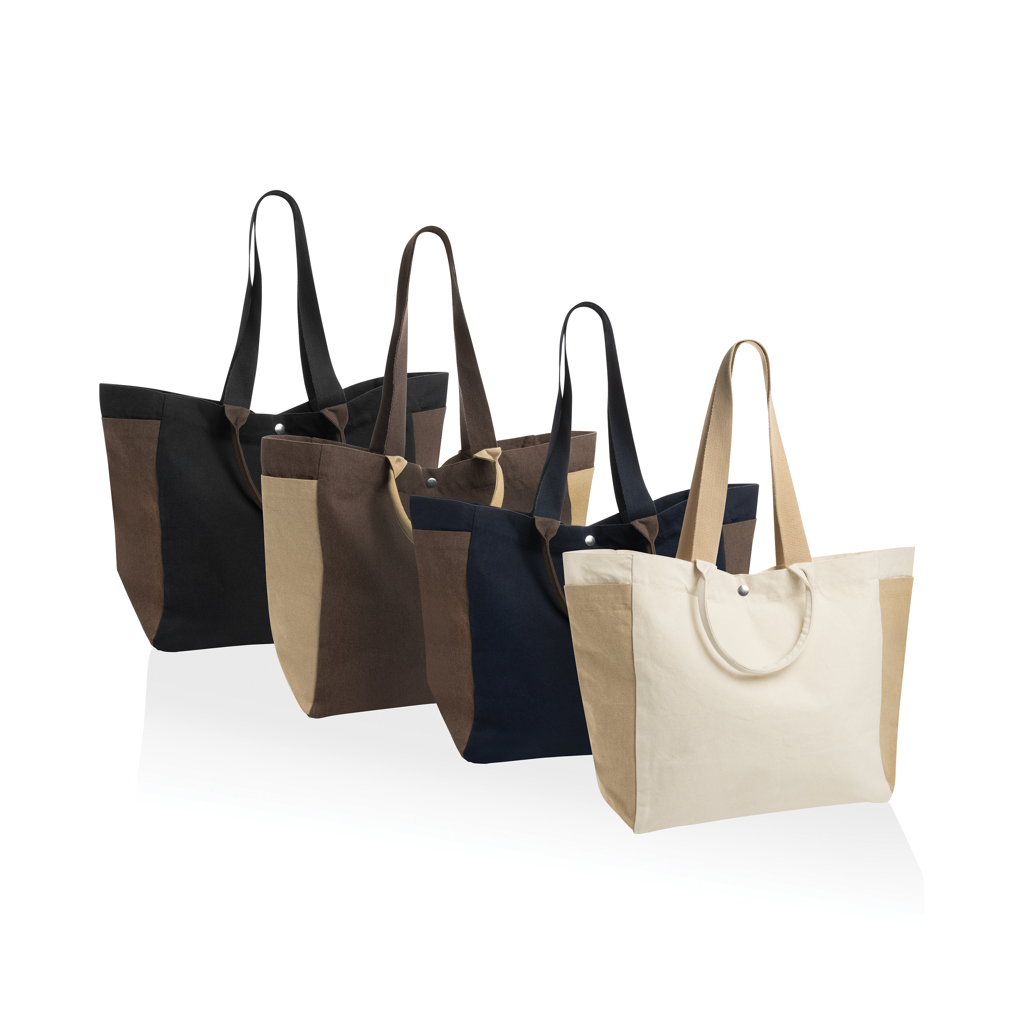 XD Xclusive BEAU AWARE™ Allround-Shopper aus recyceltem Canvas 400 g/m² – mit Logo bedruckt oder bestickt