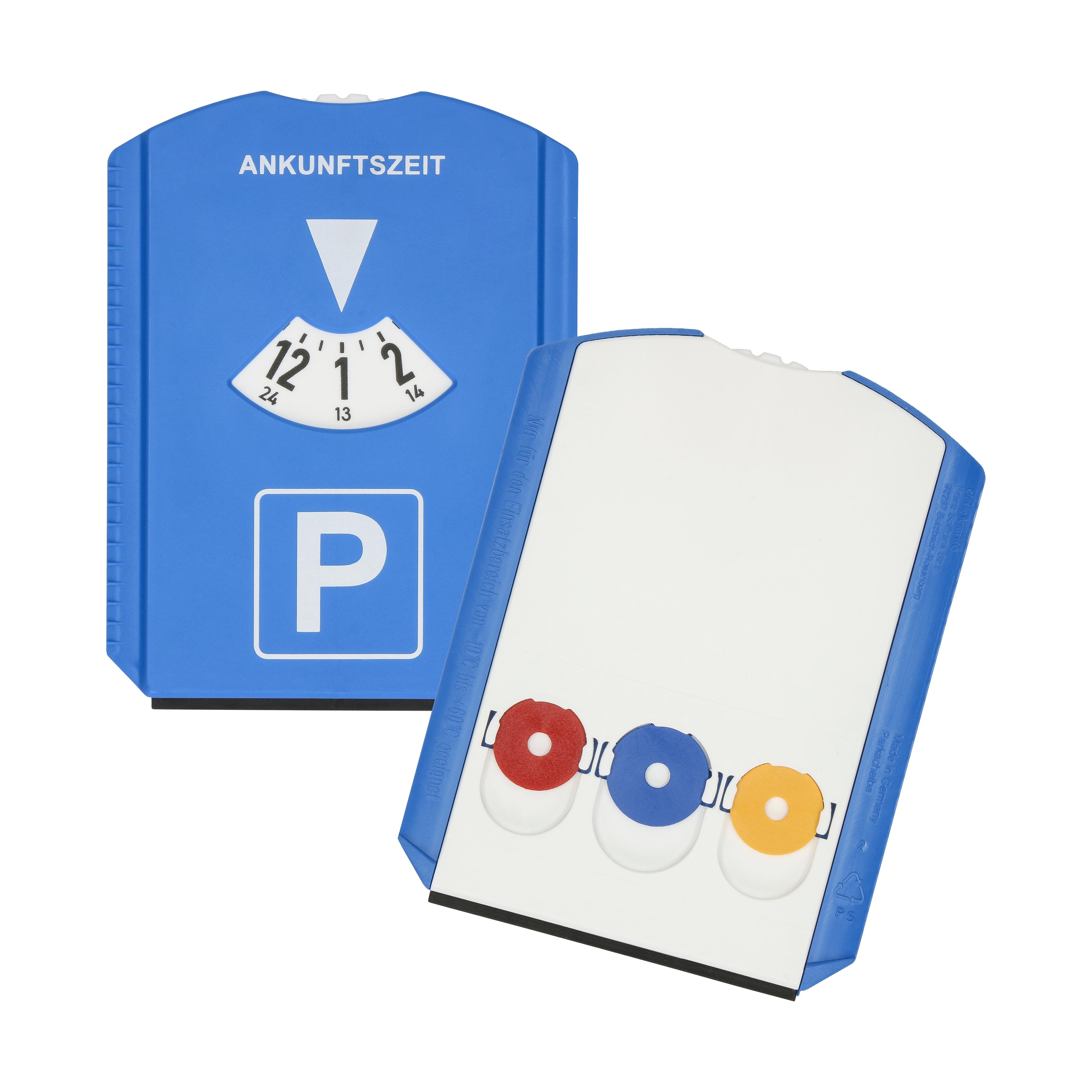 Parkscheibe "Euro" mit Chips – blau Parkscheibe "Euro" mit Chips – blau