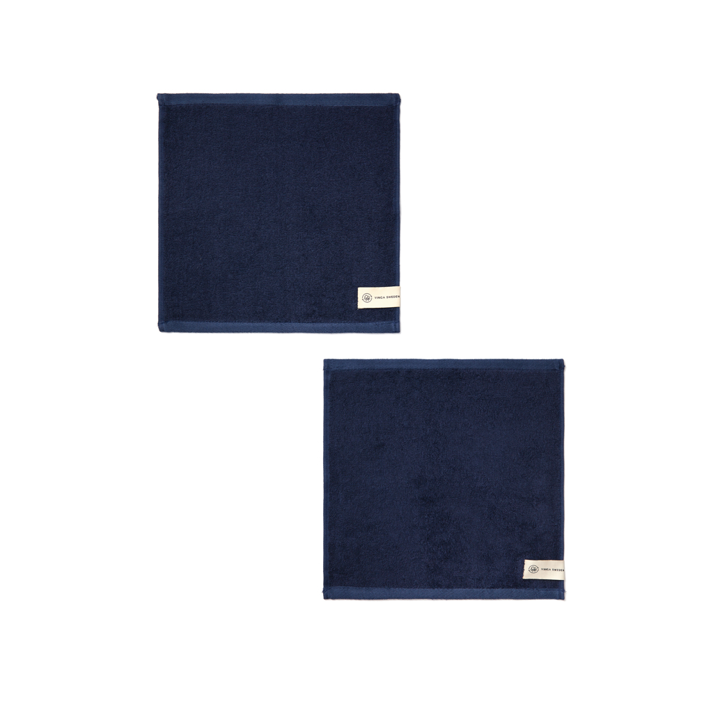 VINGA Birch Gästehandtuch 30 × 30 cm aus Baumwolle und Lyocell mit Logo-Bestickung VINGA Birch Gästehandtuch 30 × 30 cm aus Baumwolle und Lyocell mit Logo-Bestickung