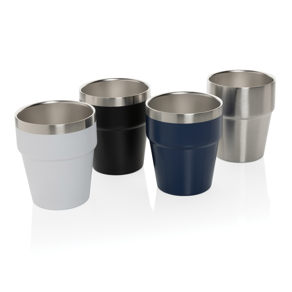 Clark Doppelwandige RCS Kaffeetasse 300 ml aus recyceltem Edelstahl