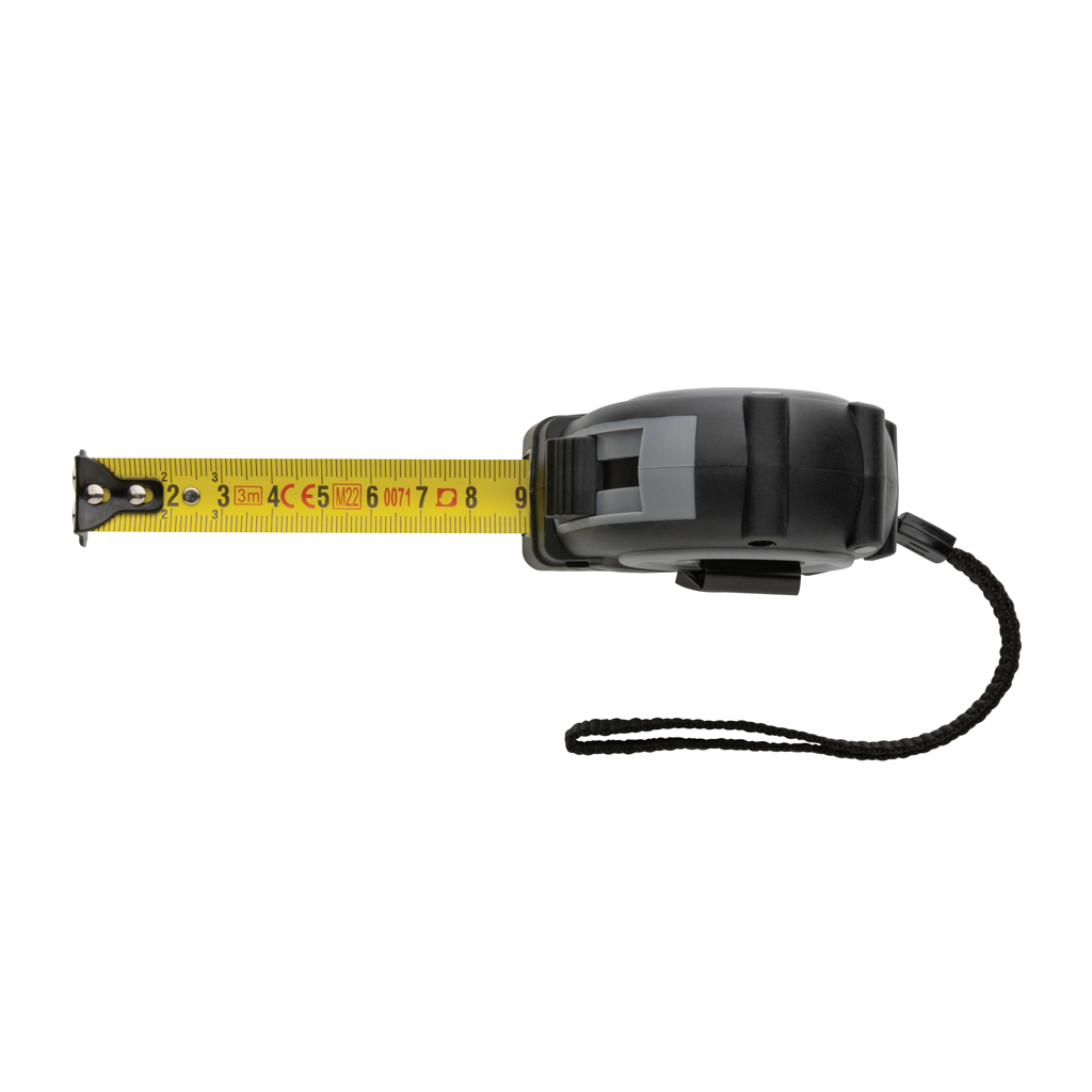 XD Collection Grip Maßband 3 m aus recyceltem ABS-Kunststoff (RCS)