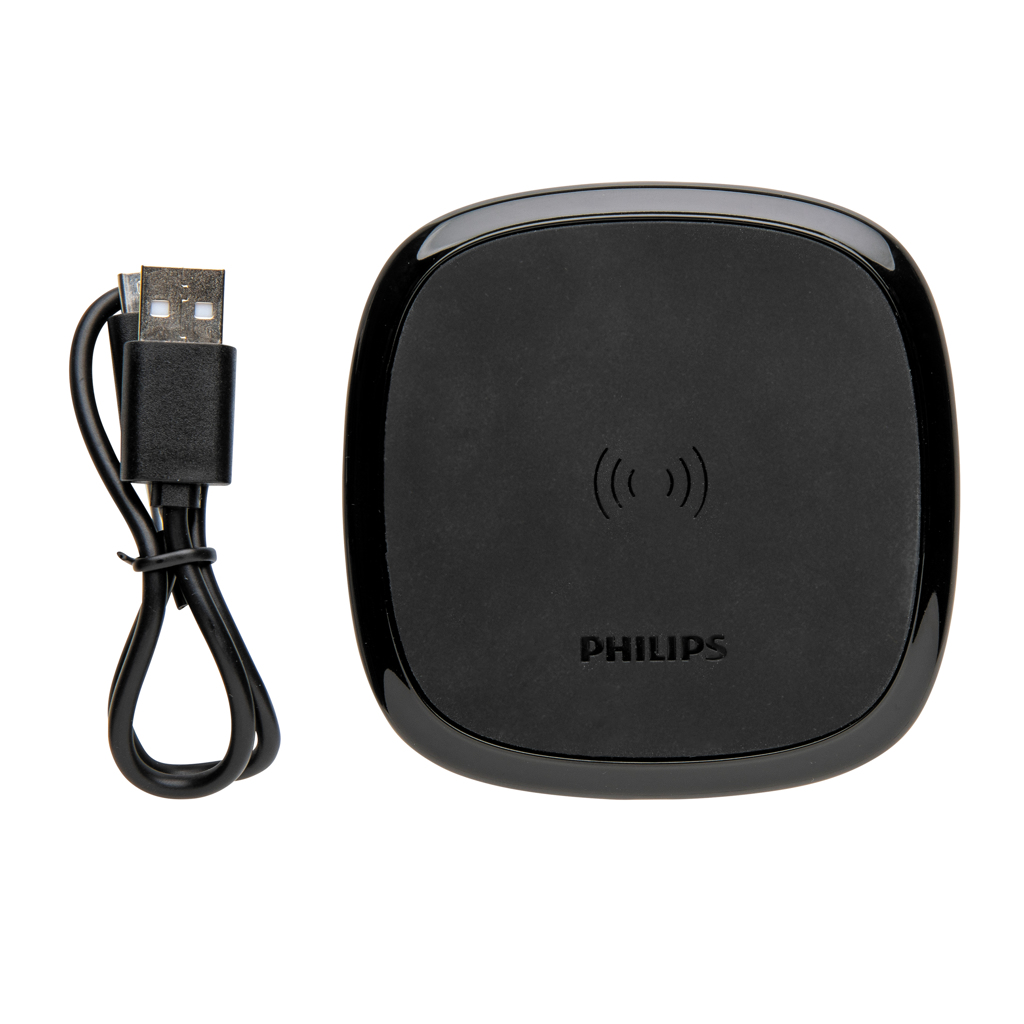 Philips 10W Qi Wireless-Charger mit Logo-Gravur Philips 10W Qi Wireless-Charger mit Logo-Gravur