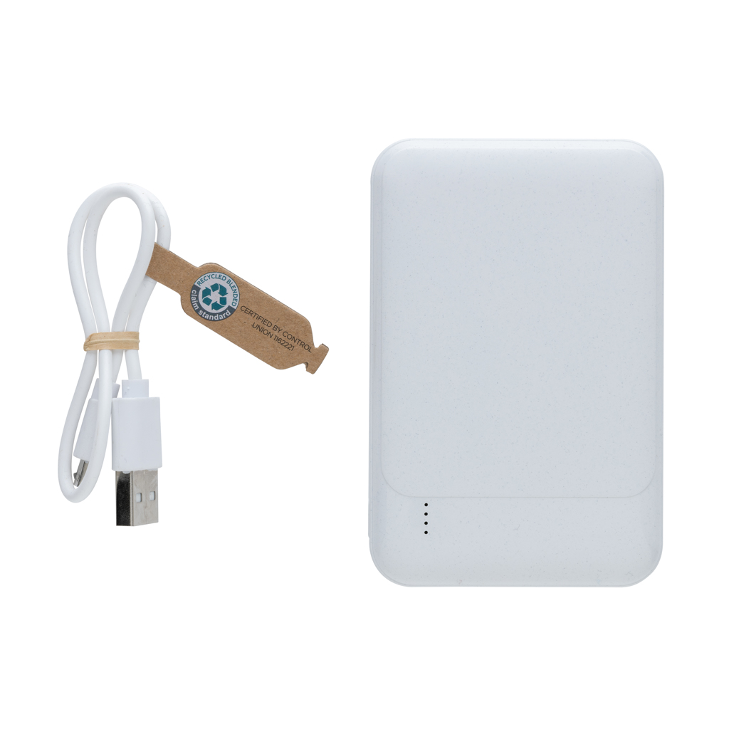 XD Collection Powerbank 5.000 mAh aus RCS-recyceltem ABS, bedruckbar XD Collection Powerbank 5.000 mAh aus RCS-recyceltem ABS, bedruckbar