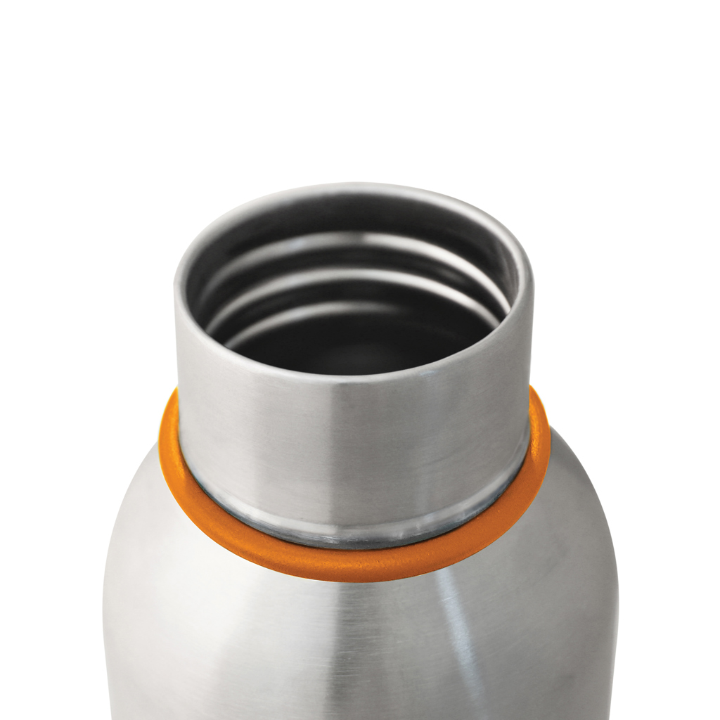 Edelstahl Isolierflasche 500ml, ohne Plastikkontakt – orange