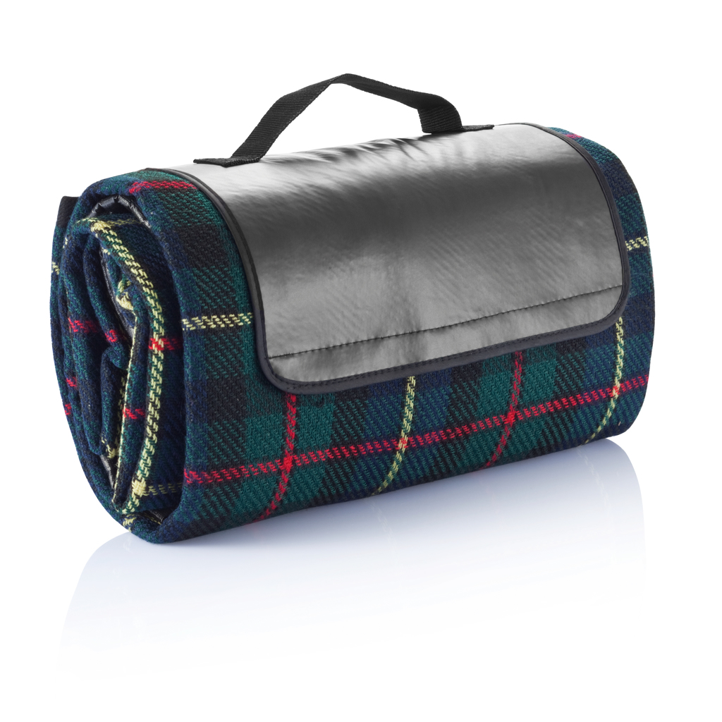 Picknickdecke Pro 130x145 wasserdicht PVC-Boden schwarz