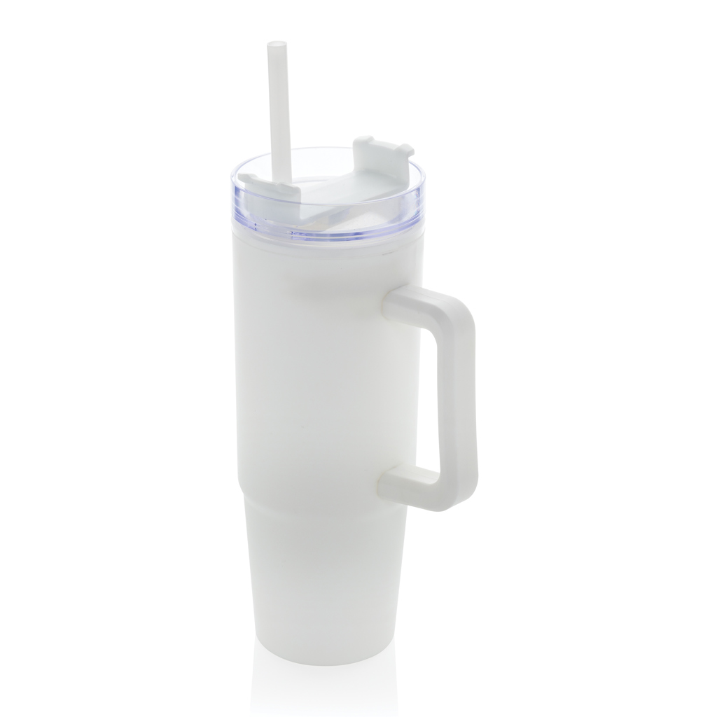 Tana Becher 750 ml aus RCS-recyceltem Kunststoff mit Griff – bedruckbar als Werbeartikel