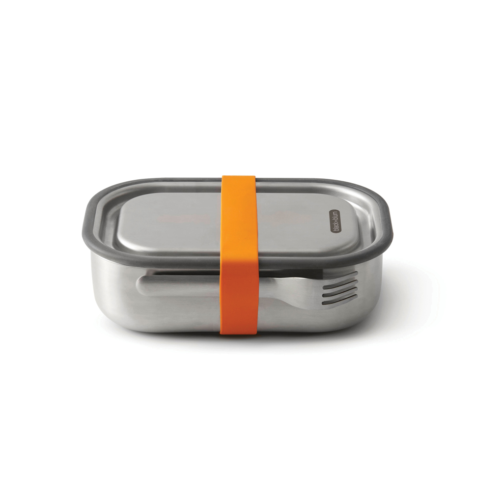 Black+Blum Edelstahl Lunchbox 3-in-1 mit Logo bedrucken Black+Blum Edelstahl Lunchbox 3-in-1 mit Logo bedrucken