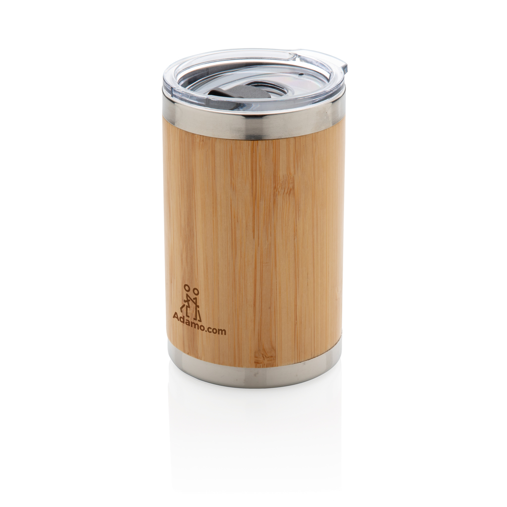 Bambus Coffee-To-Go Becher 270ml, 304 Edelstahl – braun