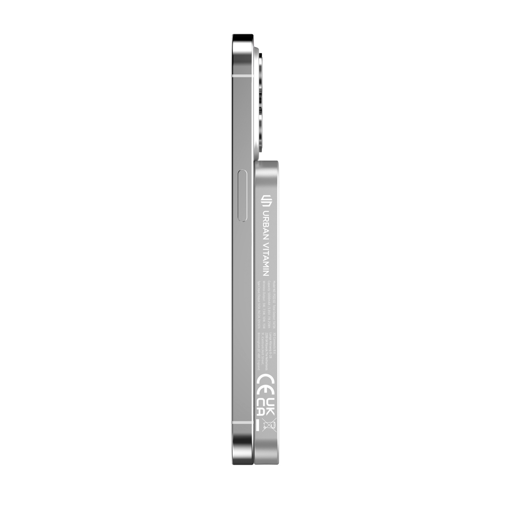 Urban Vitamin Richmond 5000mAh Magnetische Wireless-Powerbank aus RCS-Recyclingmaterial