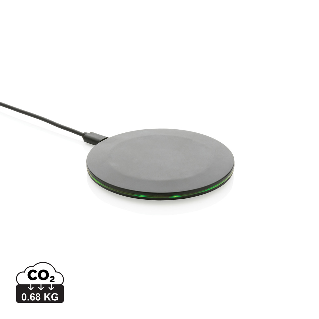 RecyCharge 15W Schnellladegerät aus RCS-Kunststoff – Ideales Werbegeschenk