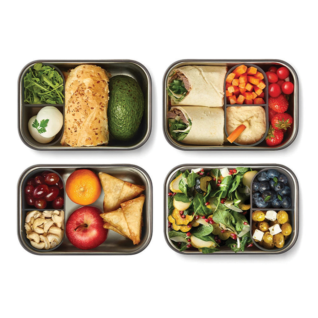 Black+Blum Sandwich-Box groß aus Edelstahl mit Bambusdeckel — bedruckbar Black+Blum Sandwich-Box groß aus Edelstahl mit Bambusdeckel — bedruckbar