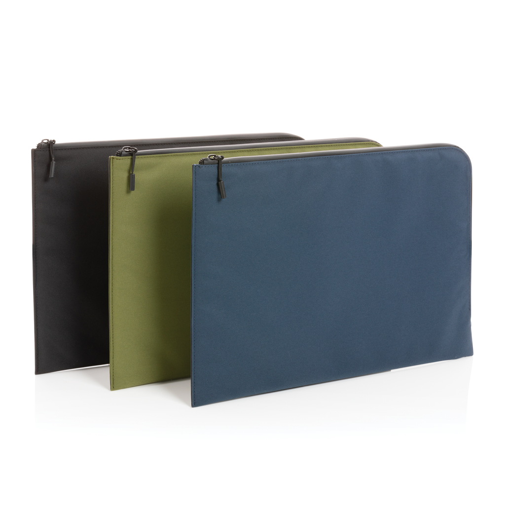 Impact Aware™ 15,6 Zoll Laptop Sleeve aus recyceltem PET, grün — bedruckbar