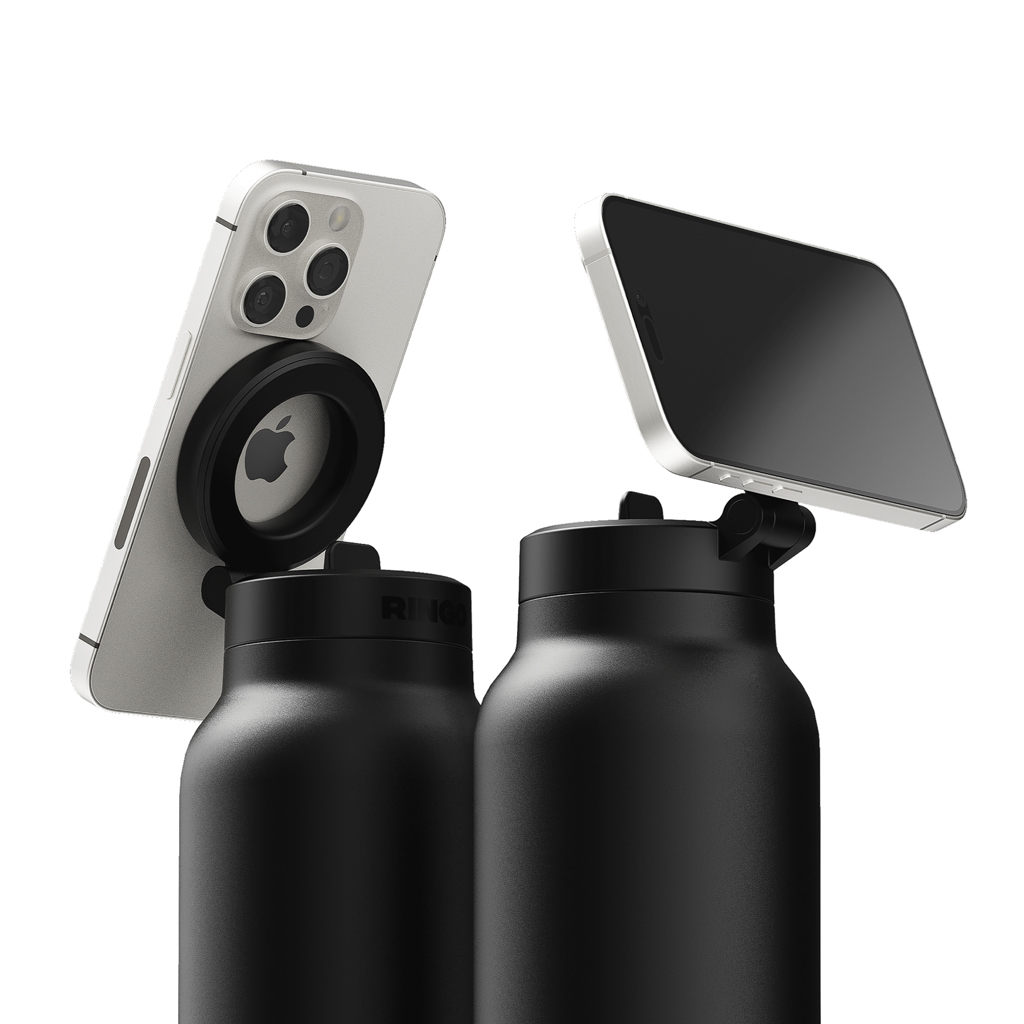 Ringo Pro Thermoflasche 710 ml mit MagSafe-Handyhalterung – gravierbar und bedruckbar