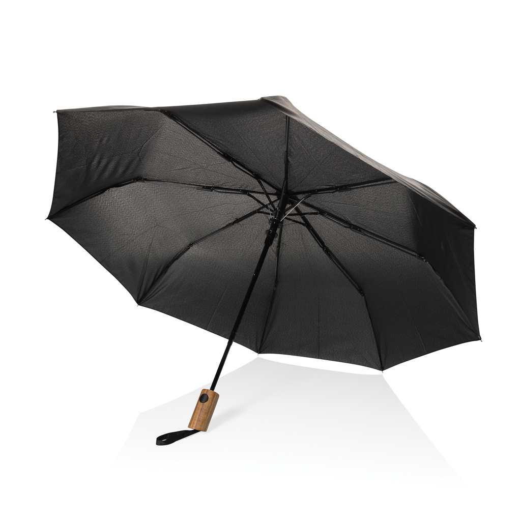 Kaycey 21" Auto-Open Mini-Regenschirm aus AWARE™ rPET — bedruckbar Kaycey 21" Auto-Open Mini-Regenschirm aus AWARE™ rPET — bedruckbar