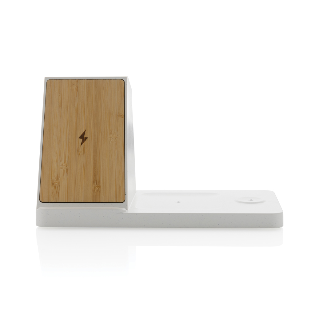 BambooCharge Pro 15W Triple Power Hub – Ideales Werbegeschenk für Events