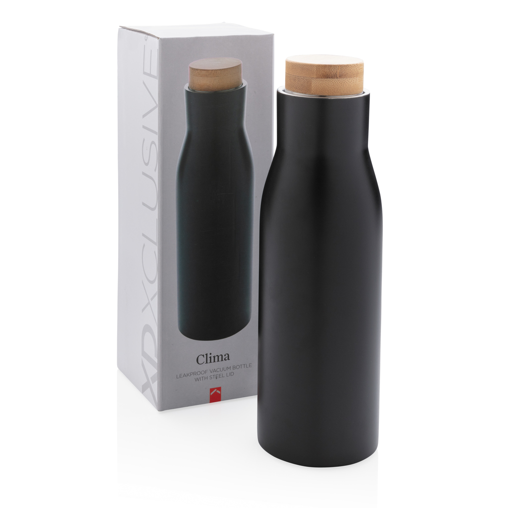 Edelstahl Vakuumflasche 500ml | Zero Plastic – schwarz