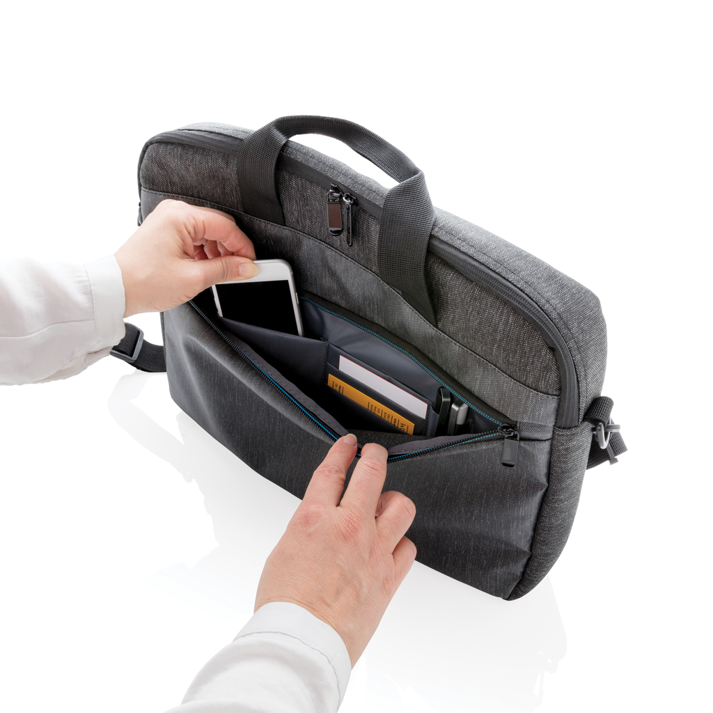 XD Collection 900D Laptop-Tasche PVC-frei, 15 Zoll, schwarz – bedruckbar