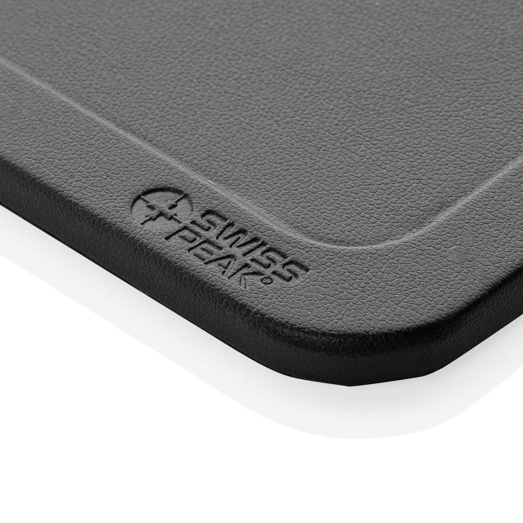 Swiss Peak 3-in-1 Wireless-Charging Desk-Tray aus RCS-recyceltem PU Swiss Peak 3-in-1 Wireless-Charging Desk-Tray aus RCS-recyceltem PU