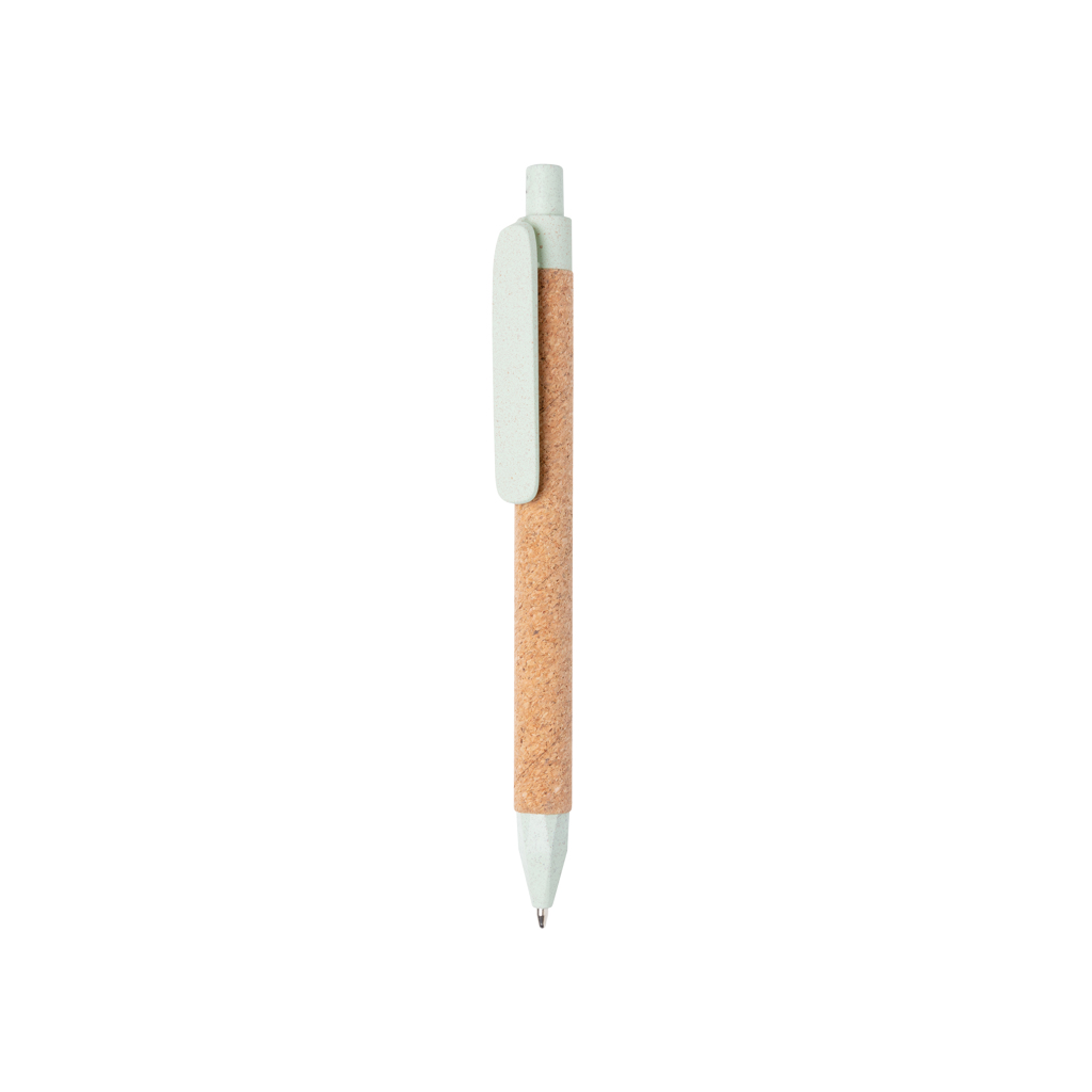 Recycelt: Weizenstroh & Kork Stift, Dokumental® – grün Recycelt: Weizenstroh & Kork Stift, Dokumental® – grün