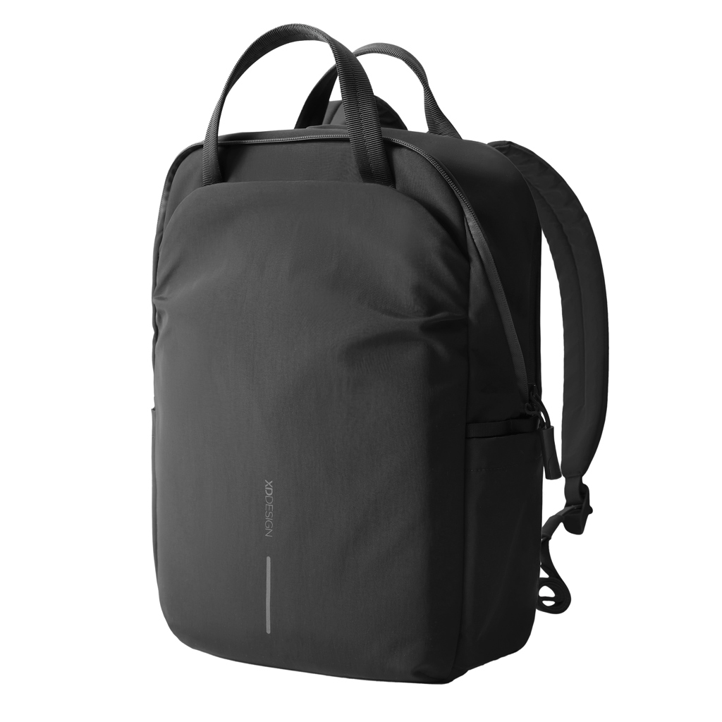 XD Design Soft Tote Rucksack mit Anti-Diebstahl-Duo-Zipper aus recyceltem Nylon