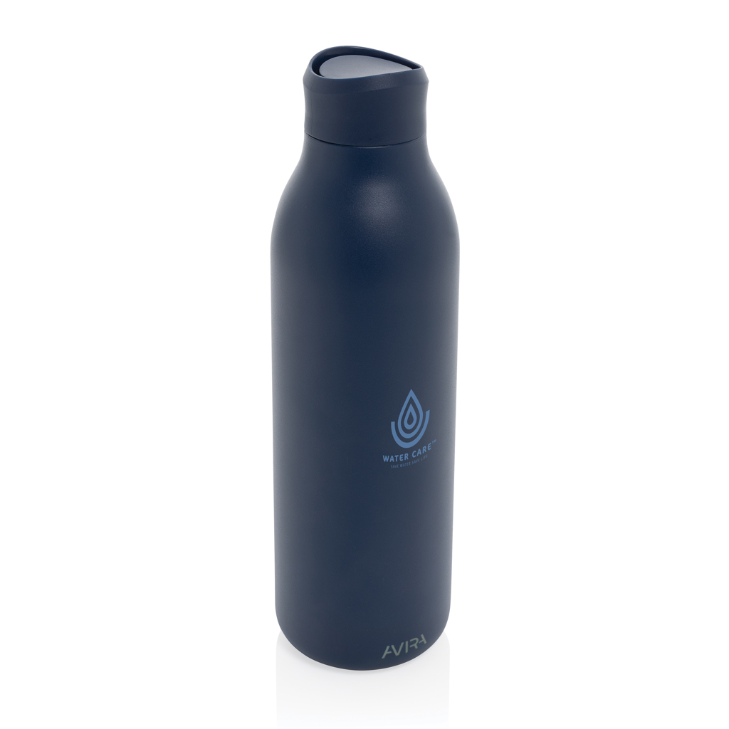 Avira Alok 360 Klick-Trinkflasche 600 ml aus RCS-zertifiziert recyceltem Edelstahl mit Logo bedruckbar
