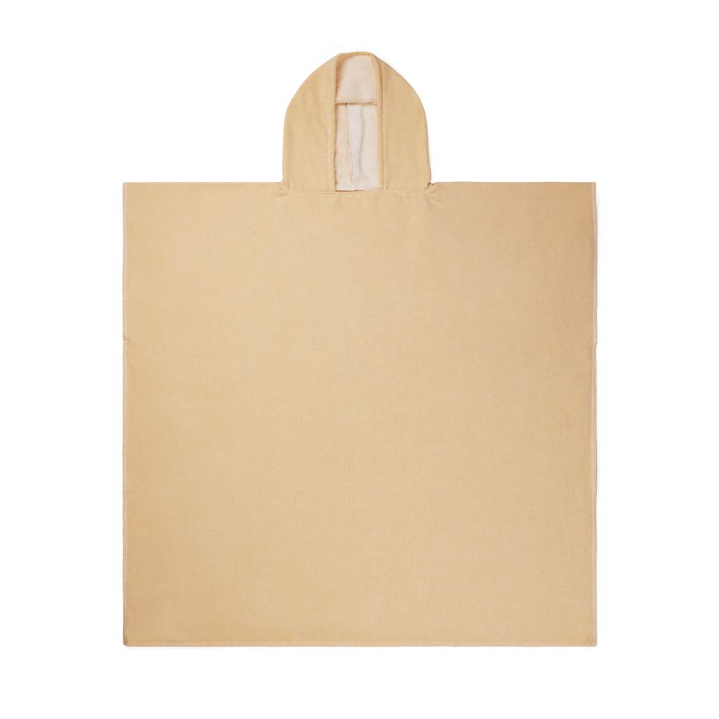 VINGA Tolo Hamam Frottee Strandponcho gelb, 100 × 95 cm, OEKO-TEX