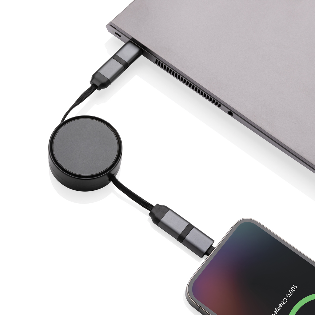 Terra RCS Aluminium 6-in-1 Kabel – Innovatives Werbegeschenk für Events Terra RCS Aluminium 6-in-1 Kabel – Innovatives Werbegeschenk für Events
