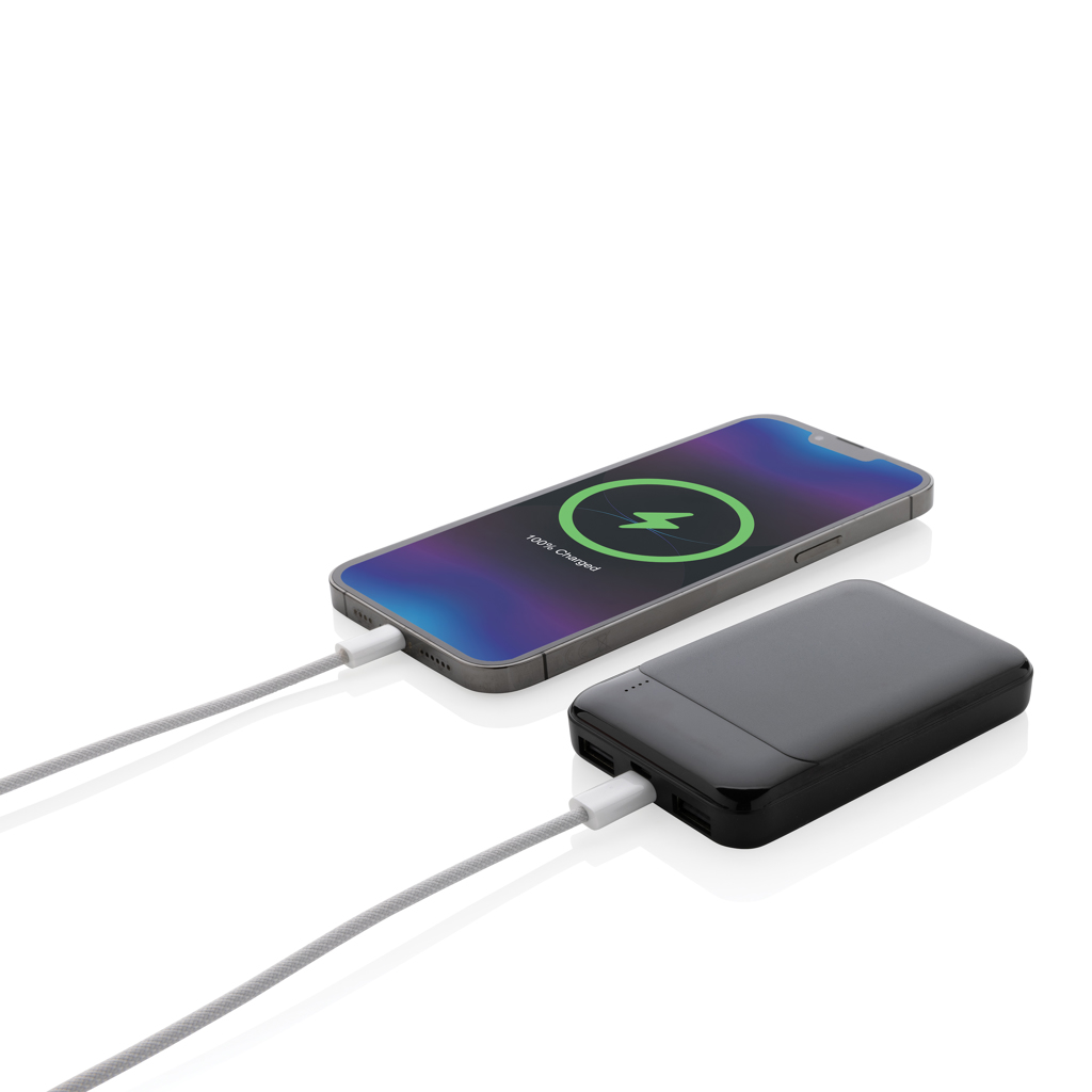 XD Collection Powerbank 5.000 mAh aus RCS-recyceltem ABS, bedruckbar