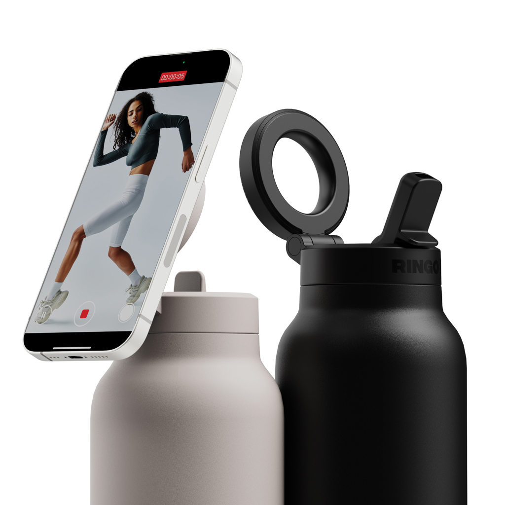 Ringo Pro Thermoflasche 710 ml mit MagSafe-Handyhalterung – gravierbar und bedruckbar