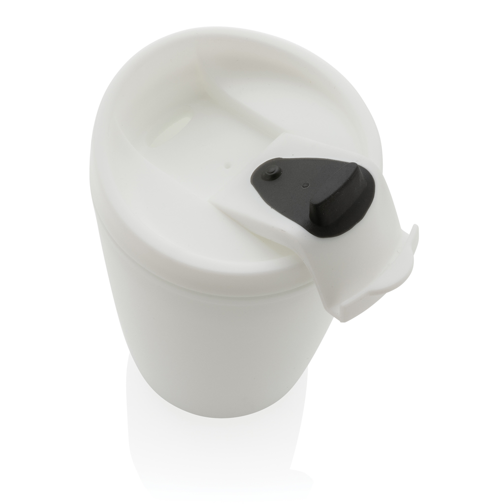 XD Collection GRS Recycling-PP-Becher mit Flip-Deckel, 300 ml XD Collection GRS Recycling-PP-Becher mit Flip-Deckel, 300 ml