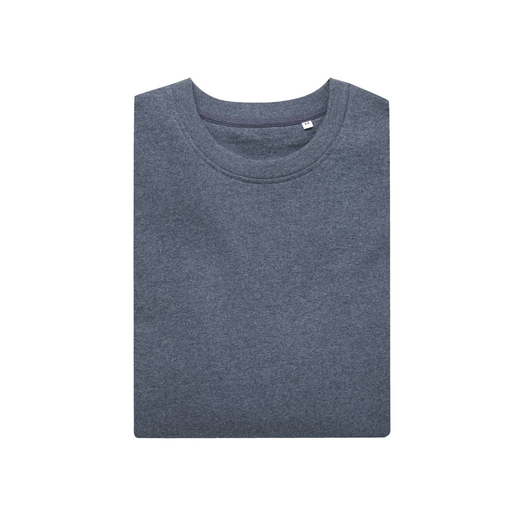 IQONIQ Denali Rundhals-Sweater aus 50% recycelter und 50% Bio-Baumwolle, ungefärbt