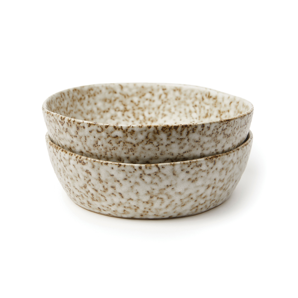 VINGA Nuvem Mini-Bowl 2er-Set – Handglasiertes Steingut, Ø 15,5 cm