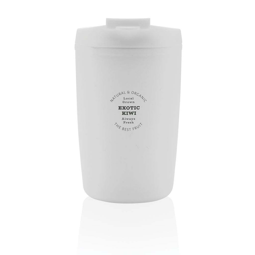 XD Collection GRS Recycling-PP-Becher mit Flip-Deckel, 300 ml XD Collection GRS Recycling-PP-Becher mit Flip-Deckel, 300 ml