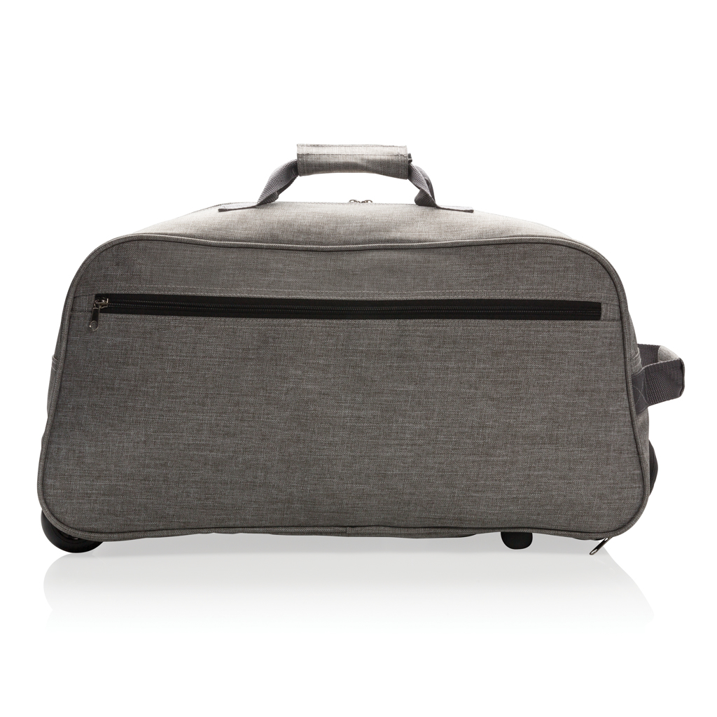 XD Collection Wochenend-Trolley aus 600D Polyester (P790) — bedruckbar mit Siebdruck, Digitaldruck und Stickerei