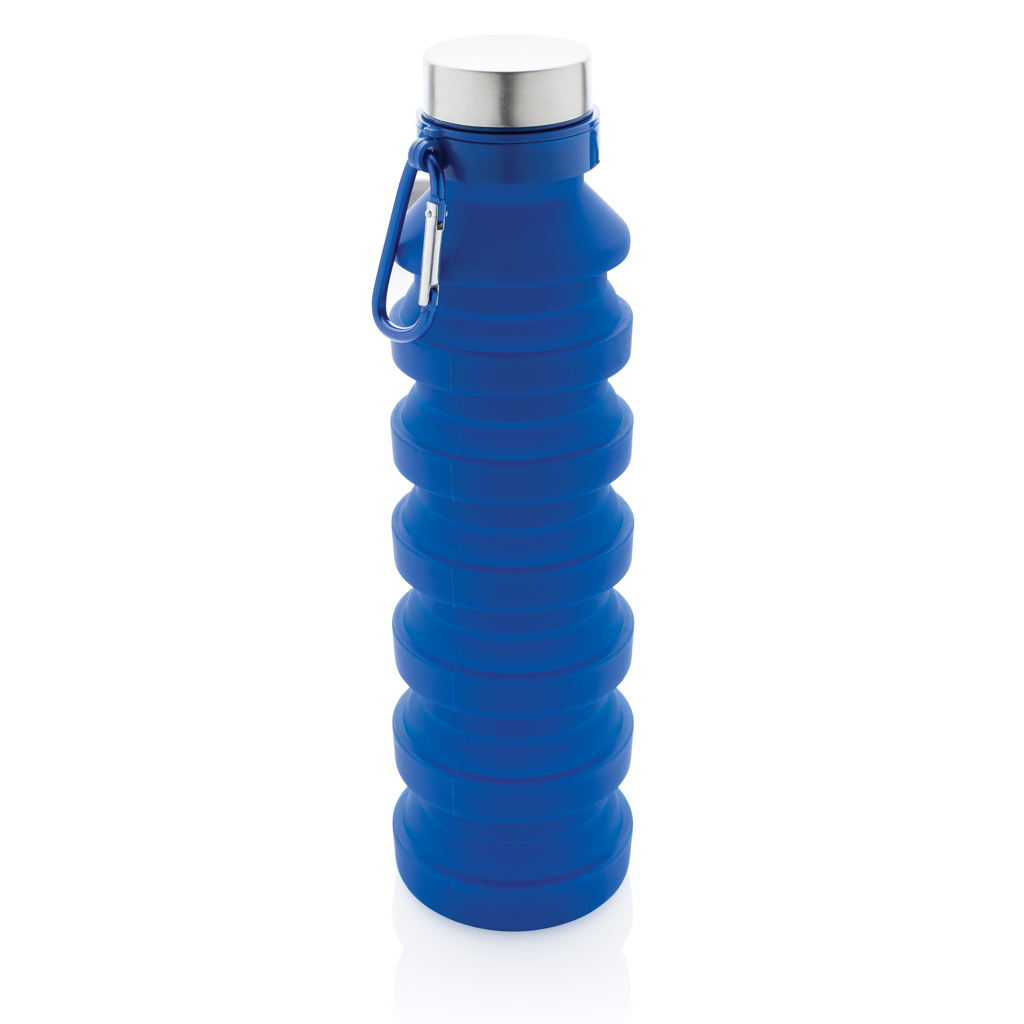 Faltbare Silikonflasche 550 ml mit Logo bedrucken – XD Collection Faltbare Silikonflasche 550 ml mit Logo bedrucken – XD Collection
