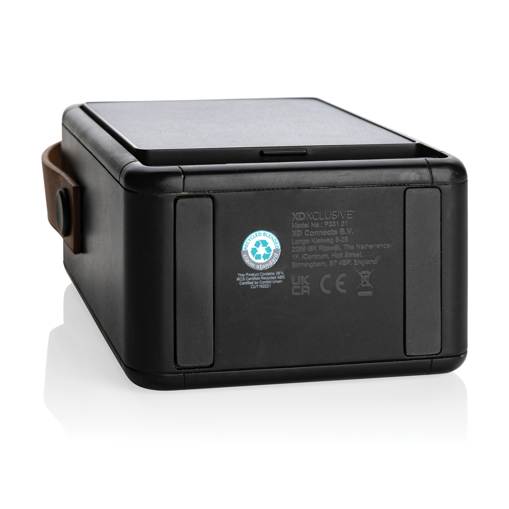 XD Xclusive Skywave 12W Solar-Lautsprecher aus RCS-recyceltem ABS XD Xclusive Skywave 12W Solar-Lautsprecher aus RCS-recyceltem ABS