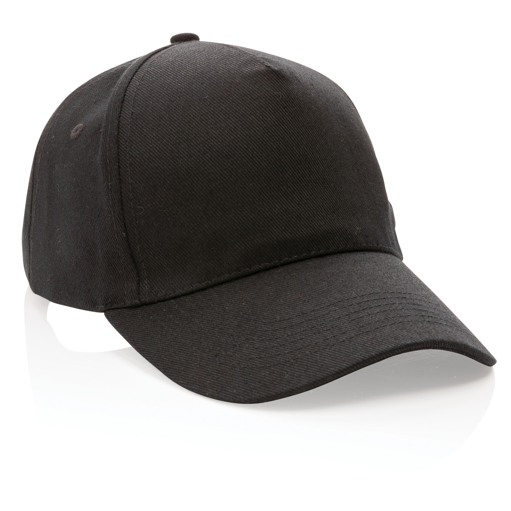 XD Collection Impact 5-Panel Cap aus 280 g/m² rCotton mit AWARE™ Tracer
