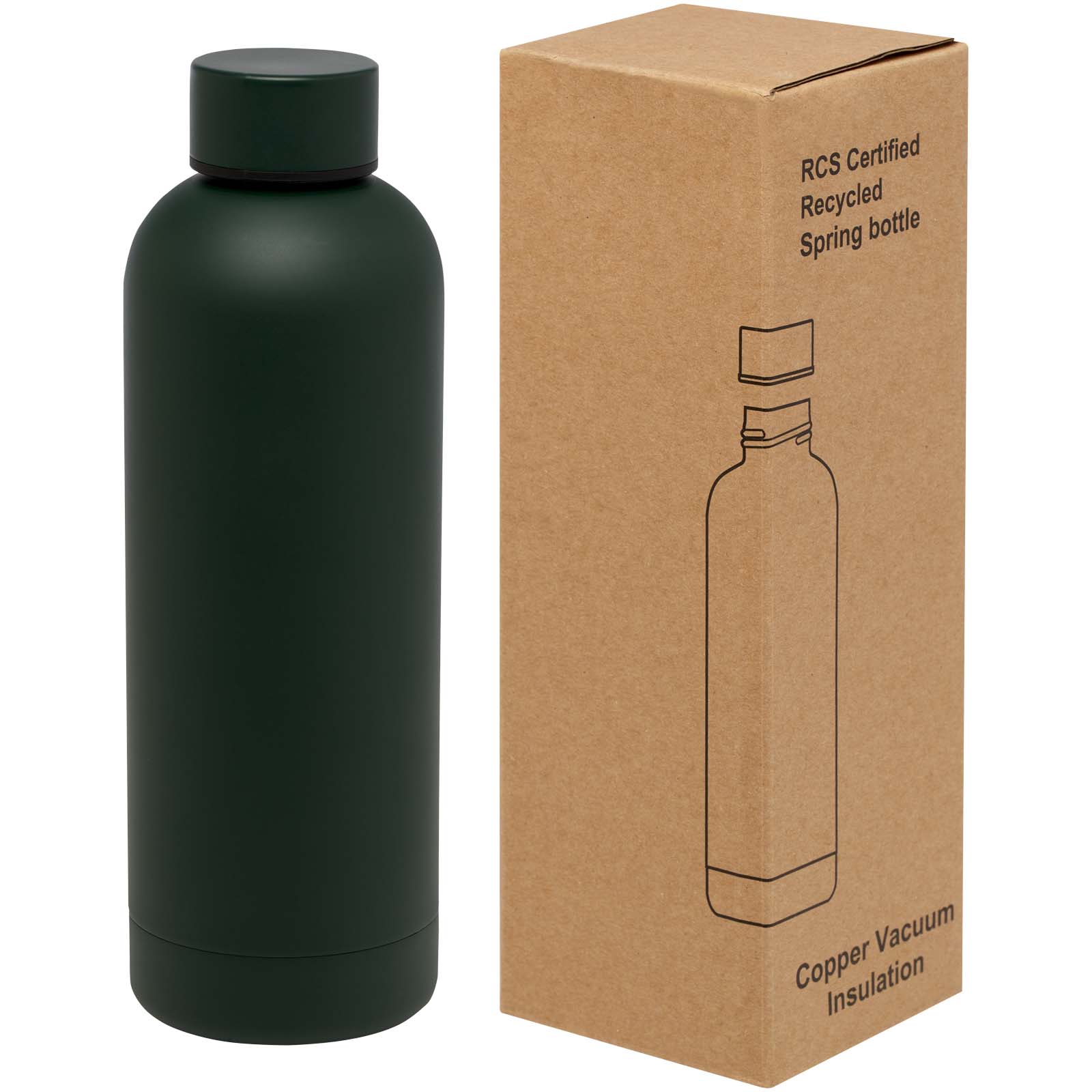 Spring 500 ml Kupfer-Vakuum Isolierflasche aus recyceltem Edelstahl Spring 500 ml Kupfer-Vakuum Isolierflasche aus recyceltem Edelstahl